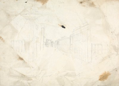 Sketch of Temple Ruins by James Bruce