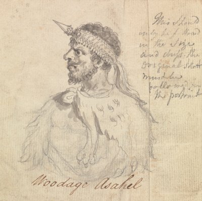Woodage Asahel Wearing Ceremonial Headband by James Bruce