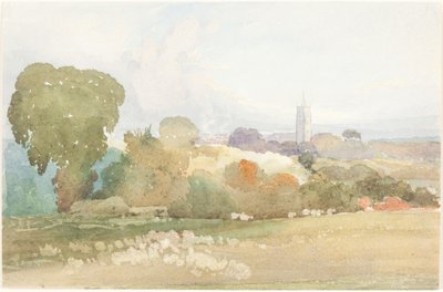 Landscape with Church Steeple by James Bulwer