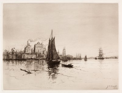 Harbor Scene, 1884 by James Craig Nicoll