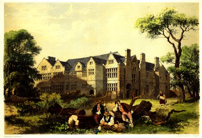 Sawston Hall, Cambridgeshire by James Dafforne