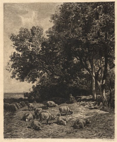Landscape and Sheep by James David Smillie