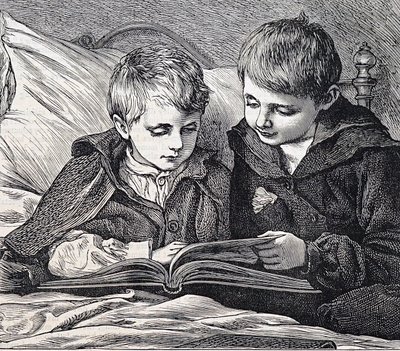 Illustration Depicting Brothers by James Dromgole Linton