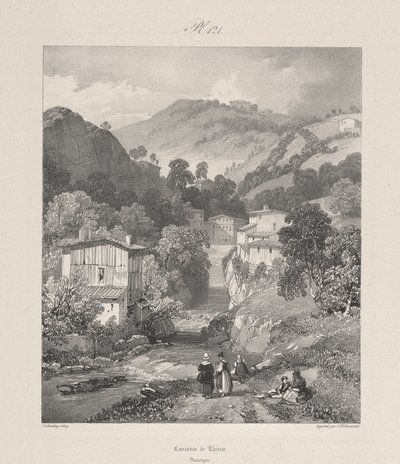 Cascades de Thiers, Auvergne by James Duffield Harding
