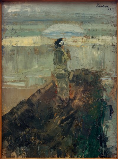 The Lady on the Breakwater by James Sidney Ensor