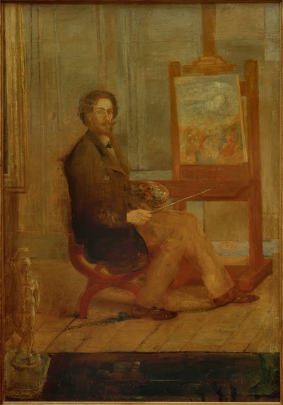 Ensor at His Easel by James Sidney Ensor