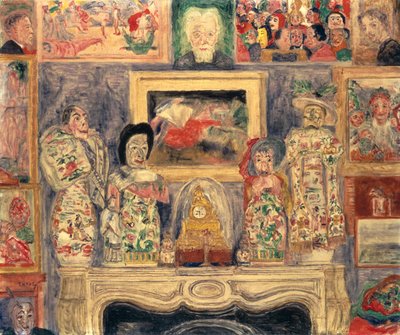 Interior with Three Portraits by James Ensor