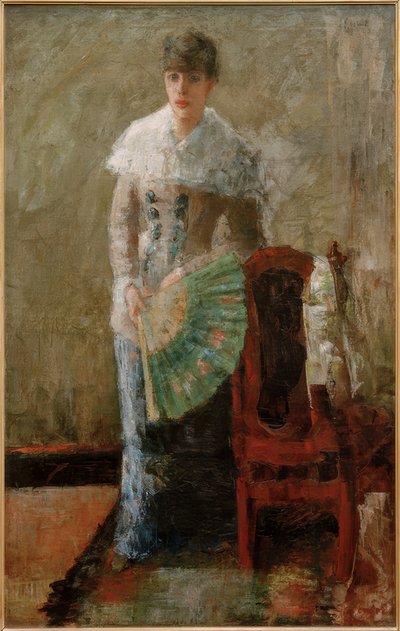 The Lady with the Fan by James Sidney Ensor