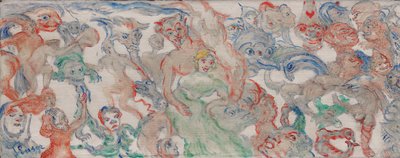 Monstres Entrelaces Decousus, Entrelardes (B) by James Ensor