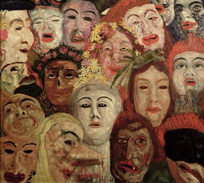 My Portrait Surrounded by Masks by James Ensor