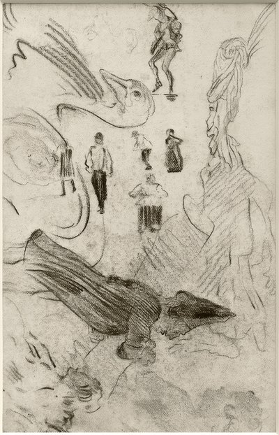 Silhouettes and Grotesque Figures by James Sidney Ensor