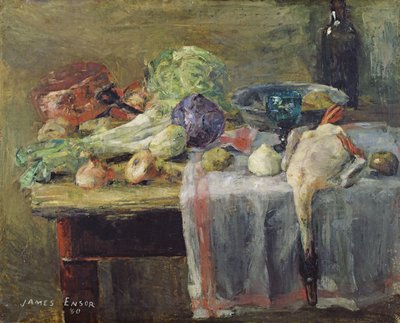 Still Life with Duck by James Ensor