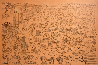 The Bathing at Ostend by James Ensor