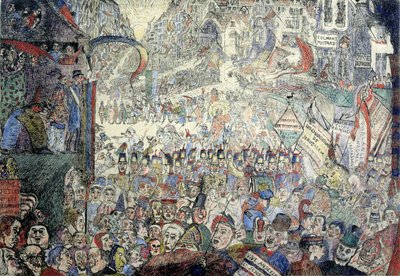 The Entrance of Christ into Brussels by James Ensor