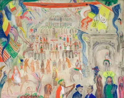 The Procession of the Penitents, Veurne by James Ensor