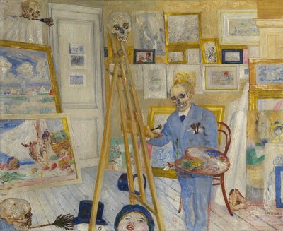 The Skeleton Painter, 1896 by James Ensor
