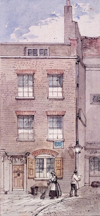 Gunpowder Alley, London, c1850 by James Findlay