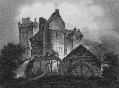 Elcho Castle, 1803 by James Fittler
