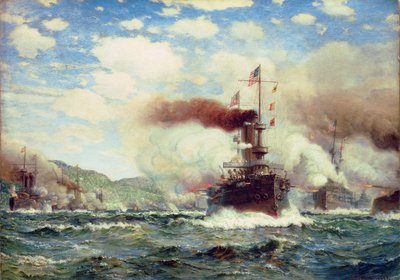 Naval Battle Explosion by James Gale Tyler