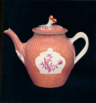 Worcester Teapot and Cover by James Giles