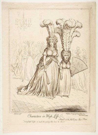 Characters in High Life by James Gillray