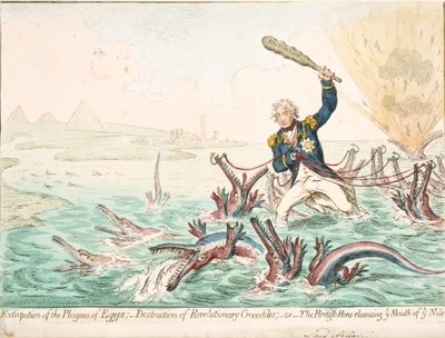 Extirpation of the Plagues of Egypt, 1798 by James Gillray