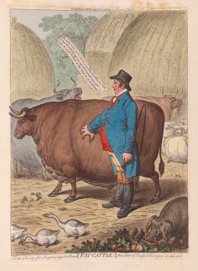 Fat Cattle by James Gillray