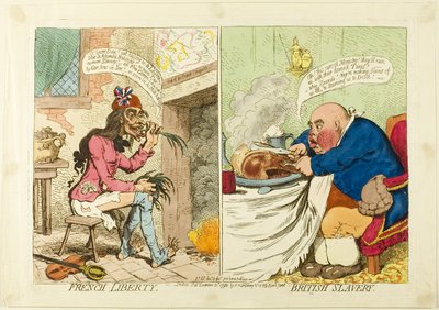 French Liberty, British Slavery by James Gillray
