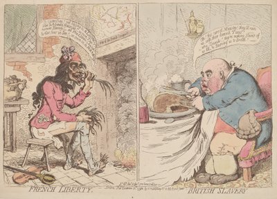 French Liberty and British Slavery by James Gillray