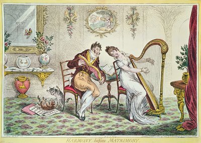 Harmony before Matrimony by James Gillray
