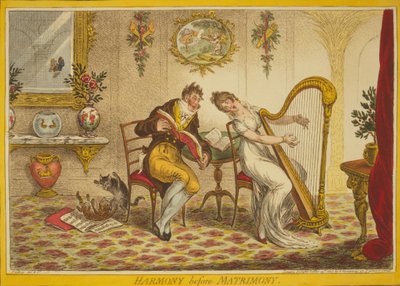 Harmony Before Matrimony by James Gillray
