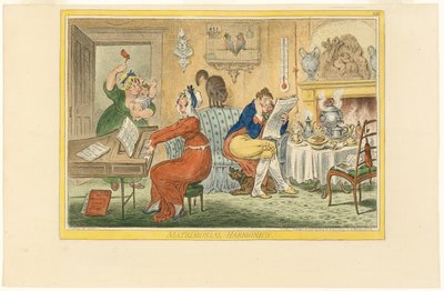 Matrimonial Harmonics (Recto) by James Gillray