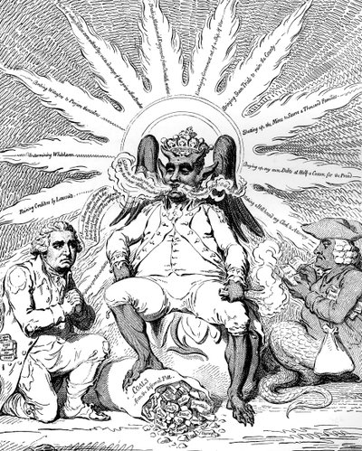 Satan in all his Glory..., 1792 by James Gillray