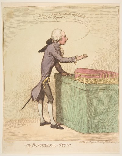 The Bottomless-Pitt by James Gillray