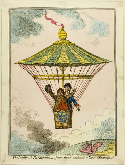 The National Parachute by James Gillray