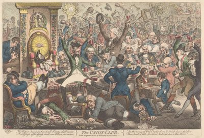 The Union Club by James Gillray