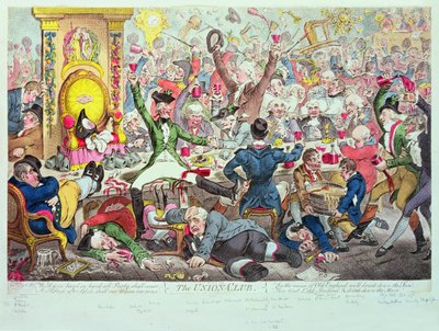 The Union Club by James Gillray