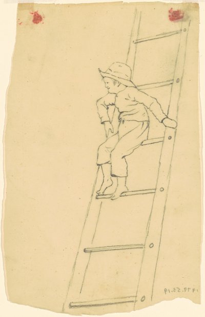 Boy on a Ladder by James Goodwyn Clonney