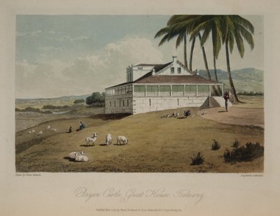 Bryan Castle, Great House, Trelawny by James Hakewill