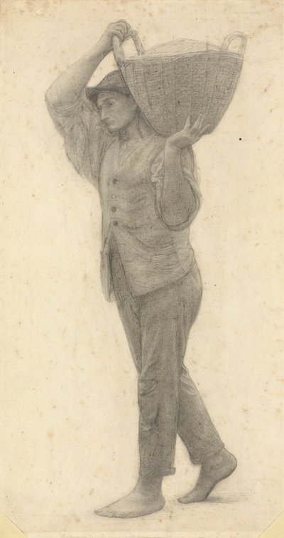 Man Carrying Basket of Earth by James Havard Thomas