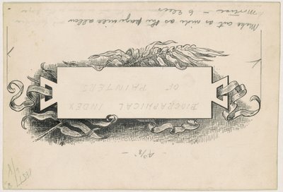 Index by James Henry Moser