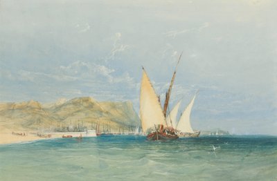 Coast Scene with Sailing Boats by James Holland