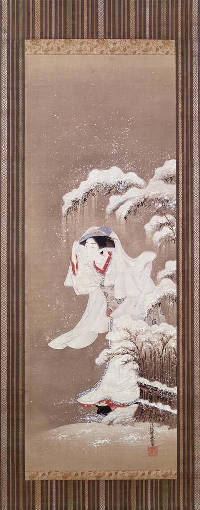 A Beauty in Snow by James Jacques Joseph Tissot