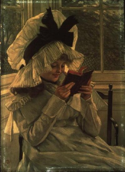 Reading a Book by James Jacques Joseph Tissot