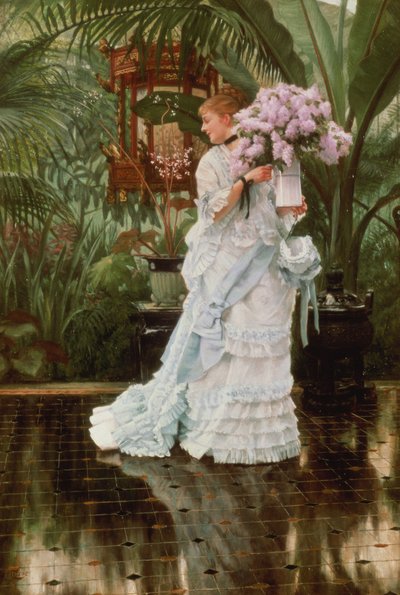 The Bunch of Lilacs, 1875 by James Jacques Joseph Tissot