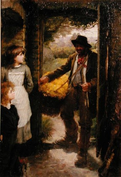The Cowslip Gatherer by James Jebusa Shannon