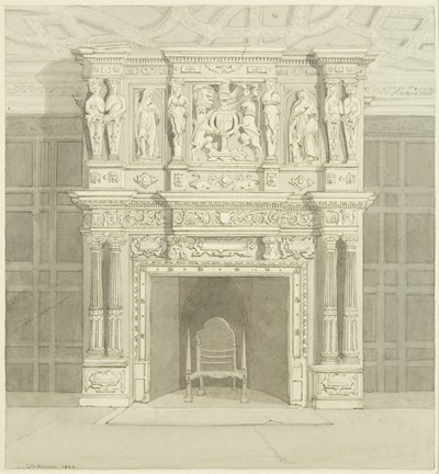 Fireplace in Langton Mansion, on the Back by James Johnson