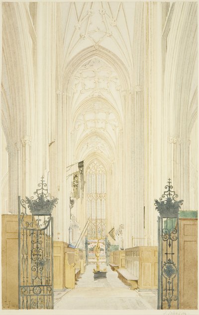 Transept of St Mary Redcliffe, looking South by James Johnson