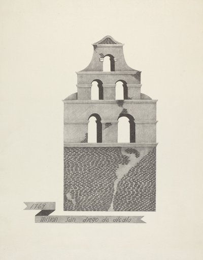 Mission San Diego de Alcala by James Jones
