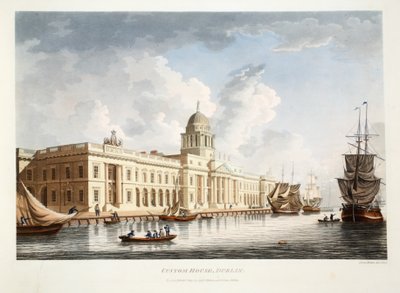 The Custom House, Dublin, 1792 by James Malton